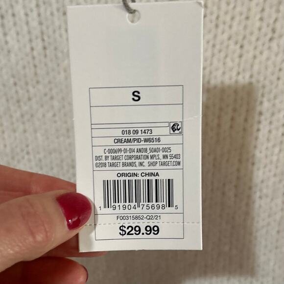 A New Day Knit Sweater Dress Size S Long Sleeves NEW w/ Defect Tunic Target - Picture 6 of 11